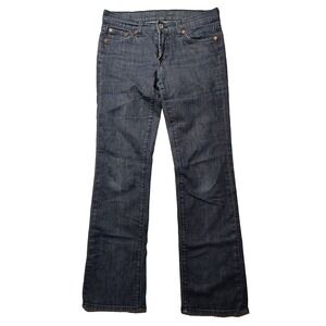 LUCKY BRAND SUNDOWN STRAIGHT Women 4/27 Stretch Denim‎ Blue Jeans Made In USA